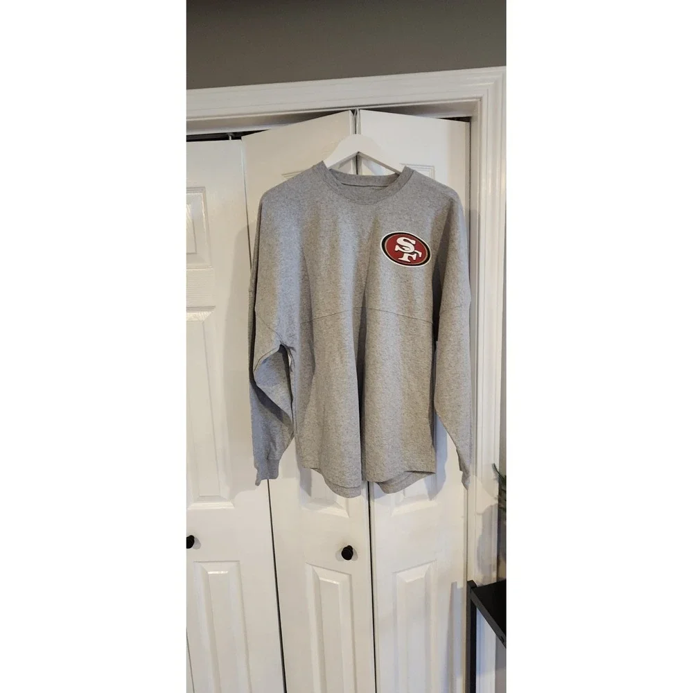 Men's NFL San Francisco 49ers Sweatshirt, Size Medium, Gray